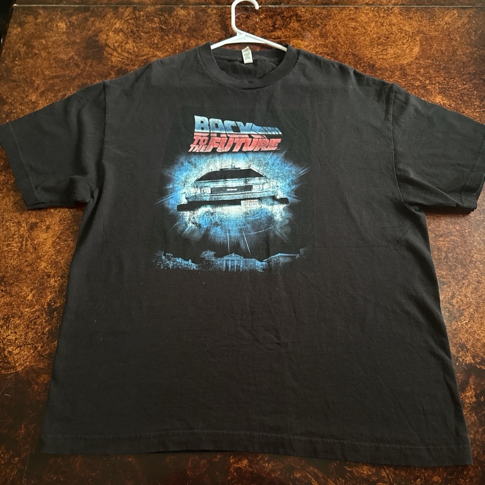 Black Back to the Future Graphic Tee